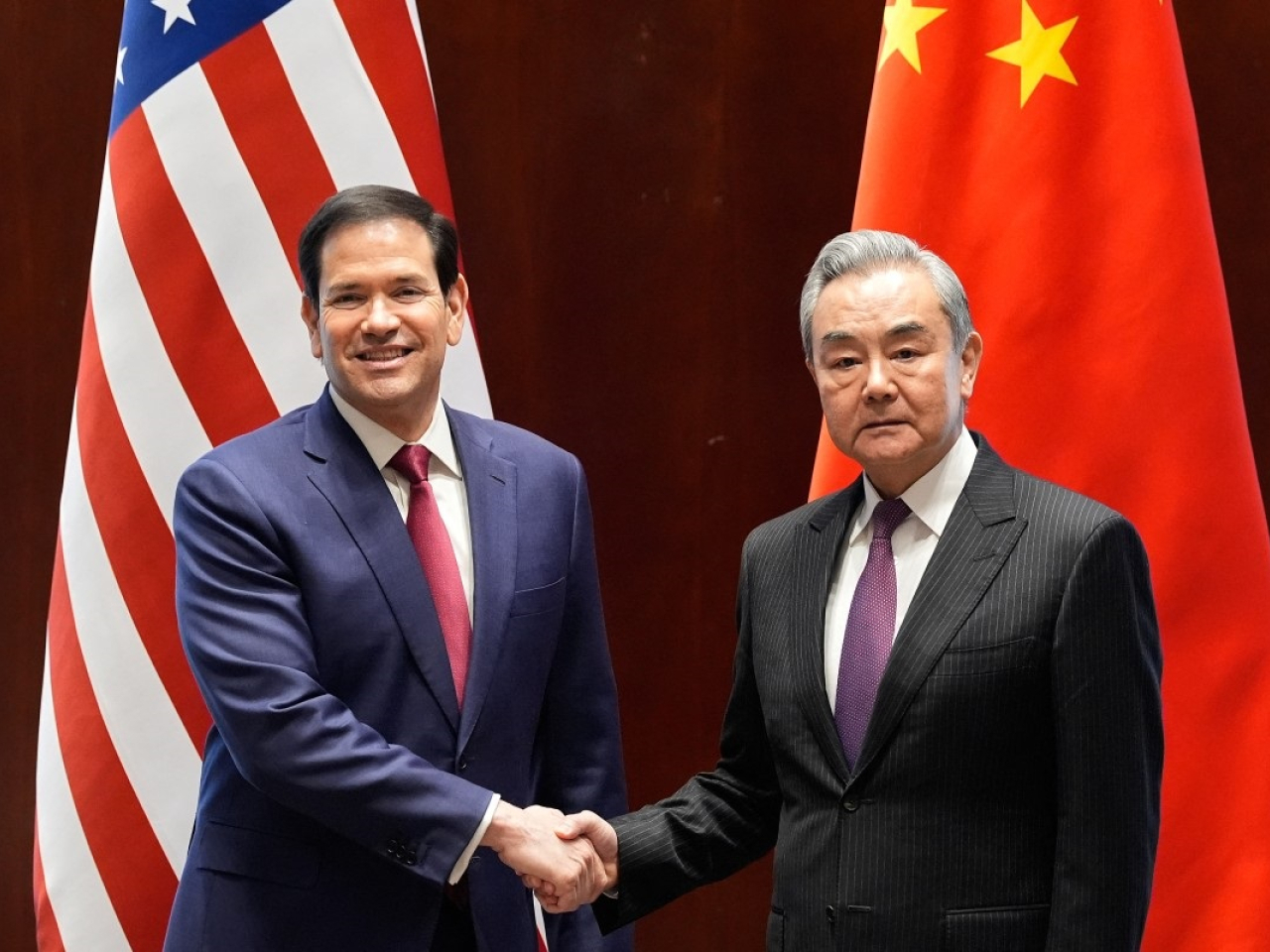 The phone conversation between Wang Yi and Marco Rubio comes after talks between leaders of the two countries in May. File photo: AFP
