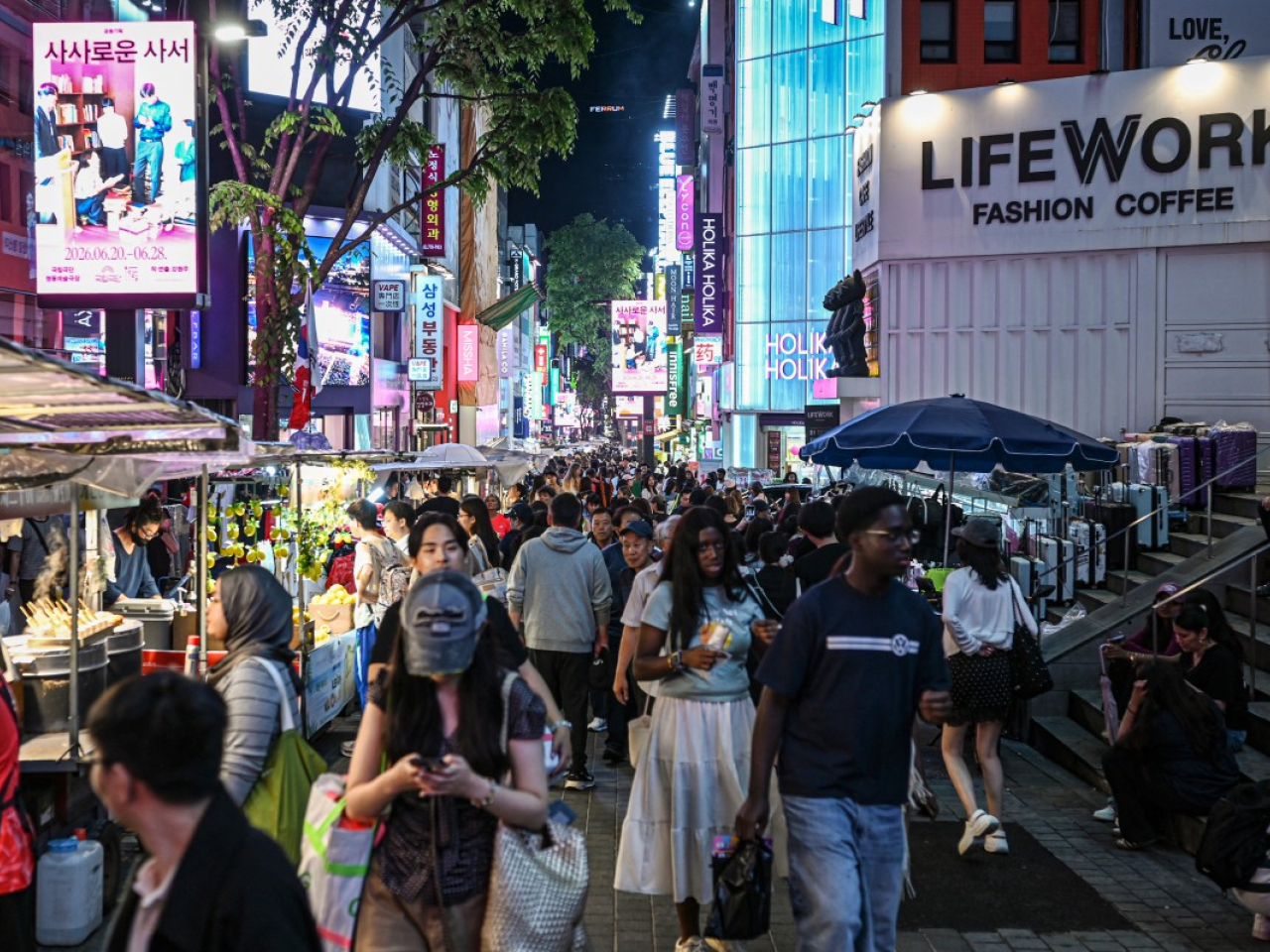 韓國6月CPI按年升3.2%，創兩年半以來最高，符合市場預期。（法新社資料圖片）