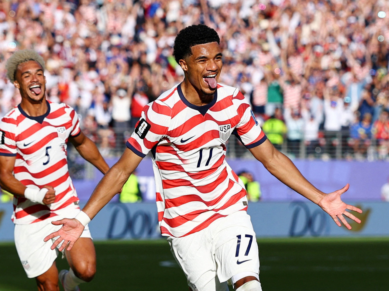 Malik Tillman sealed victory for the co-hosts on an 82nd minute free kick. Photo: Reuters