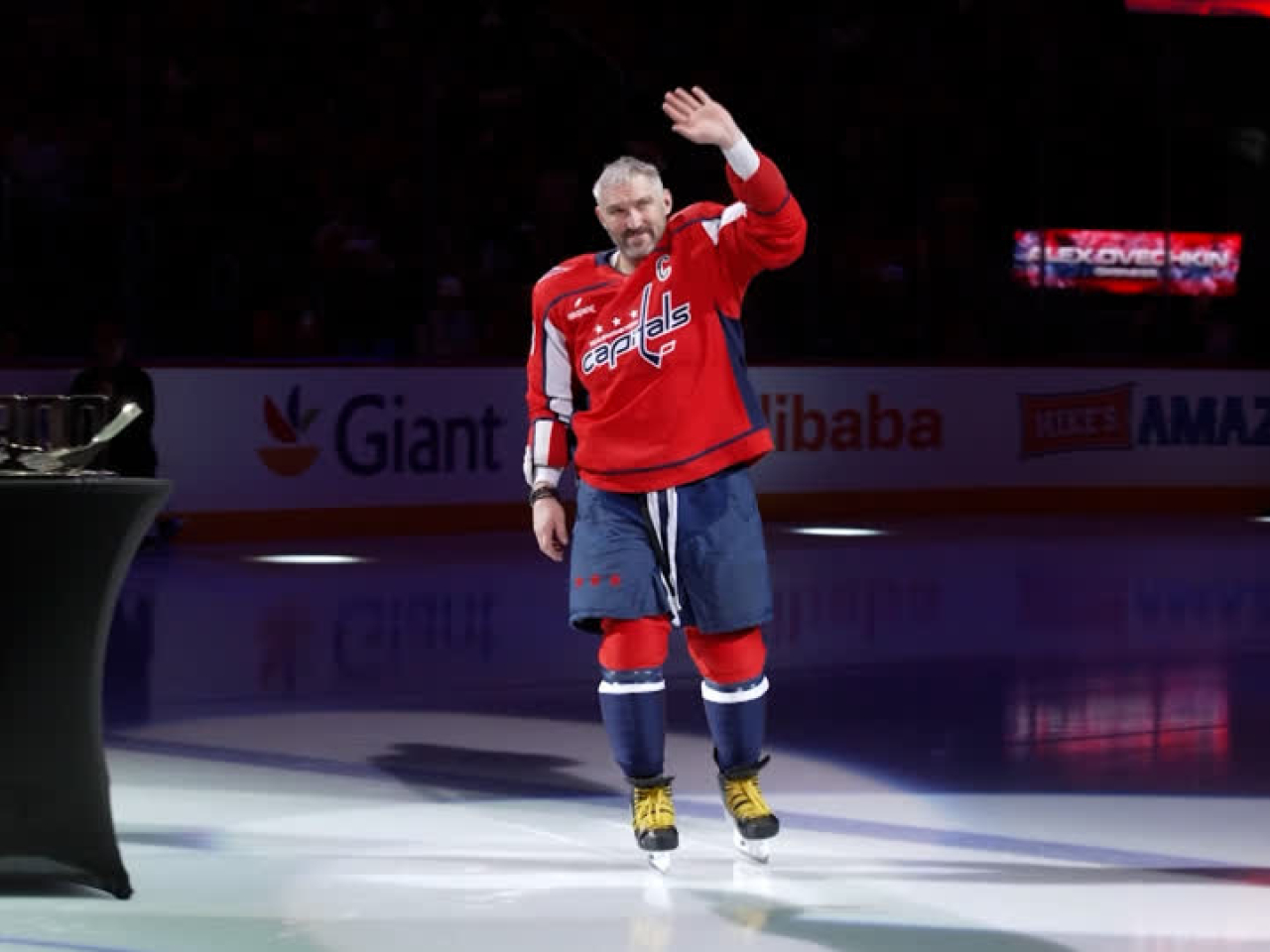 Russian legend Alex Ovechkin surpassed Wayne Gretzky as the league's all-time leading goal scorer when he tallied his 895th in April of 2025. File photo: Reuters