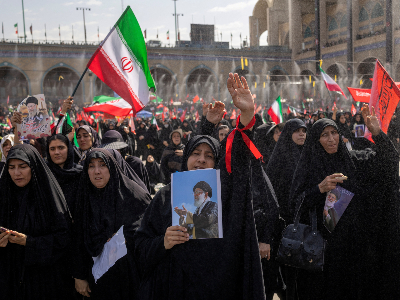 Mourners pay their respects to late Supreme Leader Ayatollah Ali Khamenei at the Imam Khomeini Grand Mosalla in Tehran. Photo: Reuters