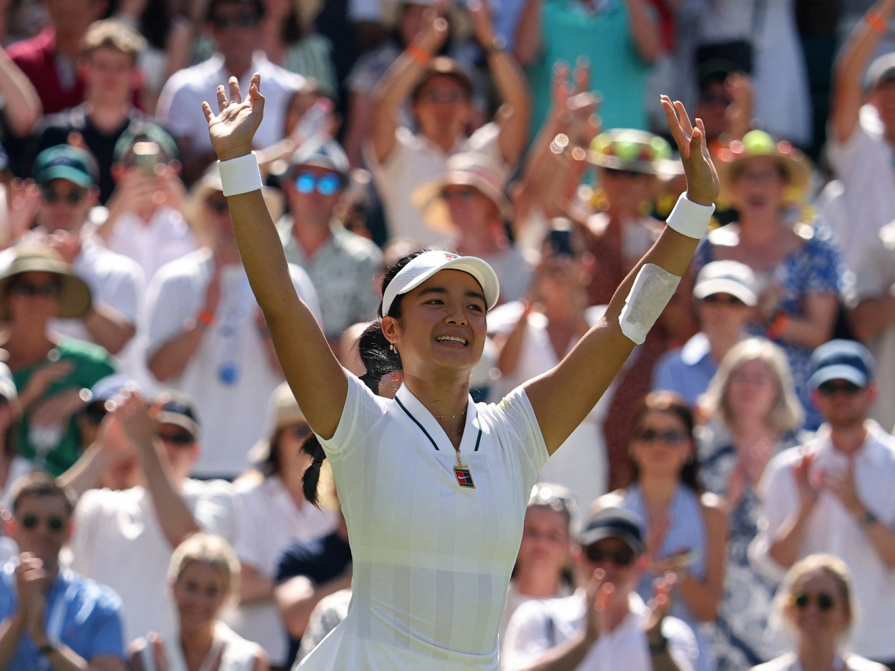 Eala is the first player from the Philippines to reach the fourth round of a Grand Slam singles tournament. Photo: Reuters
