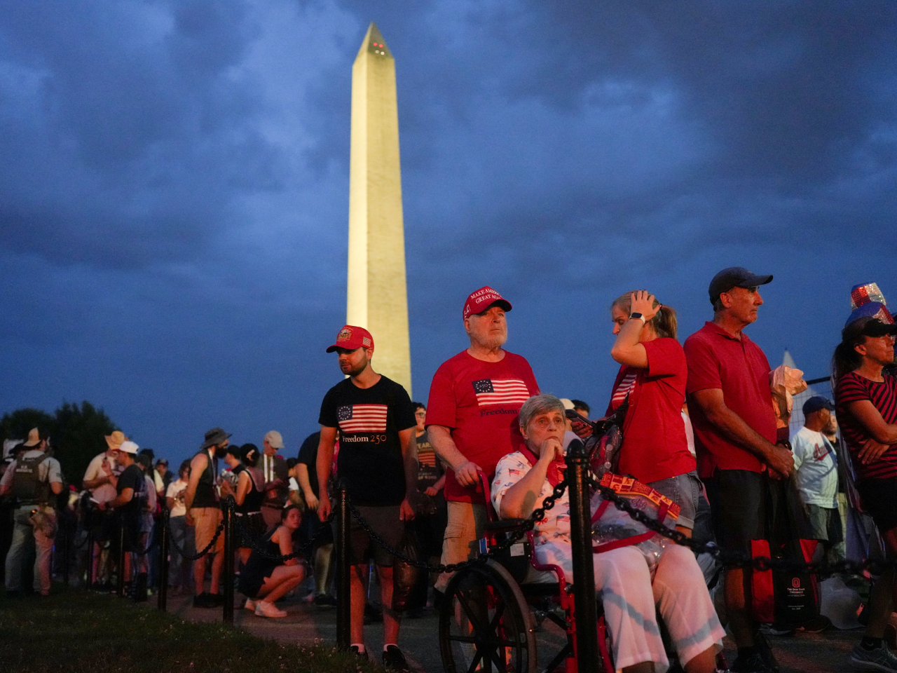 Severe storms had gathered near Washington DC. Photo: Reuters