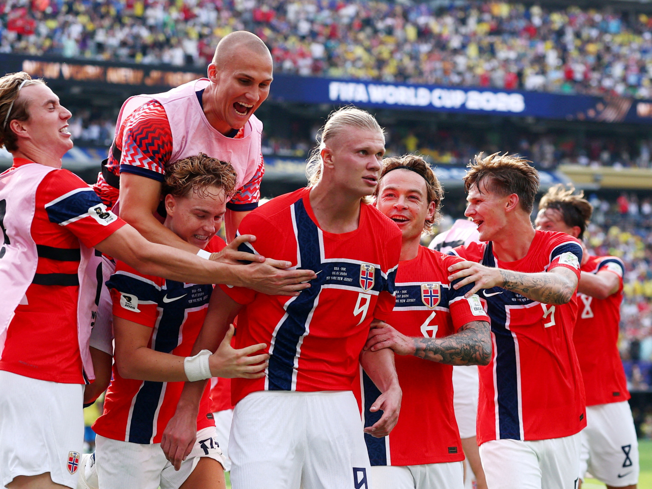 Haaland was once again the saviour for Norway, who booked their first-ever quarter-final spot at the World Cup. Photo: Reuters