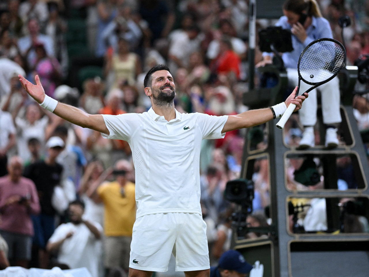 Djokovic prevailed over Canada's Felix Auger-Aliassime in an over five hour long contest. Photo: Reuters