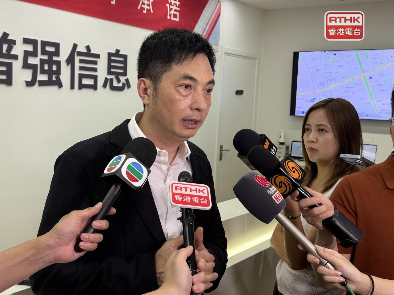 普強信息首席執行官何國濤認為，港澳人才普遍具較寬廣的國際視野。(趙嘉駿攝)