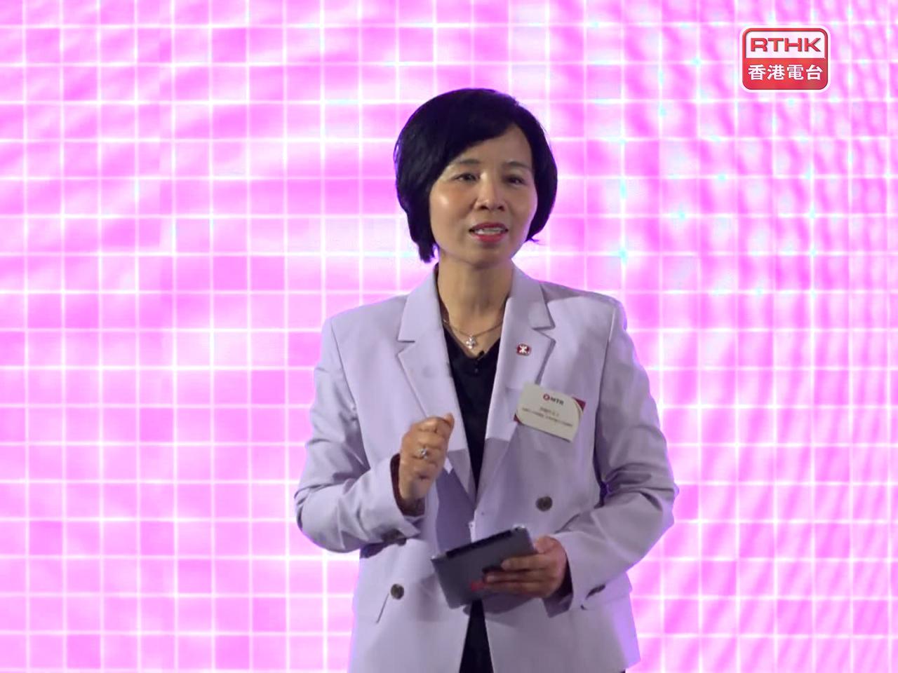 李婉玲表示，港鐵每年平均發生約500多宗有乘客受傷的扶手電梯意外，約一半涉及長者。（陳菀禧攝）