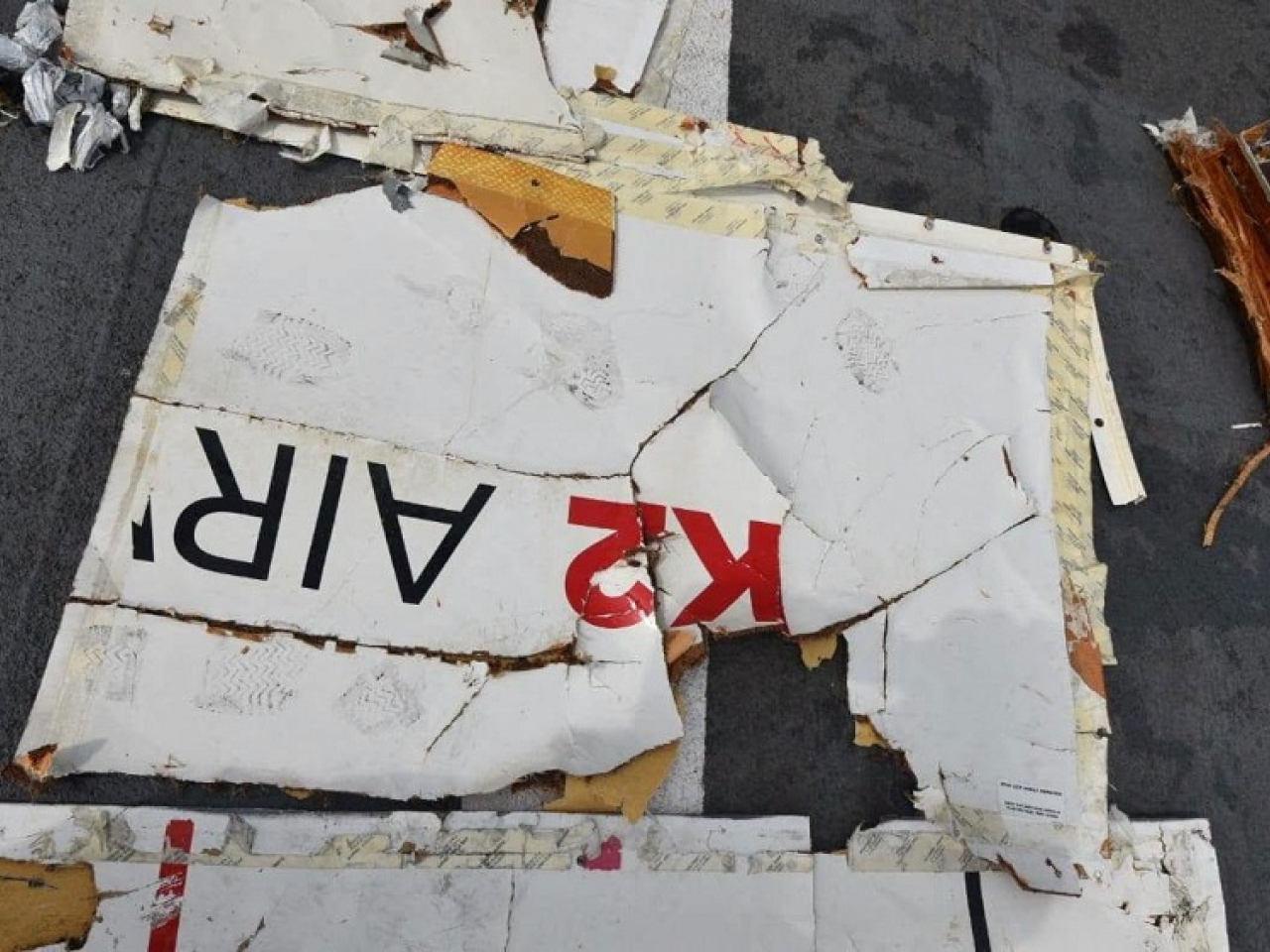 The Pakistan Airports Authority has published photos of some of the wreckage but says none of the five crew members on board have been found yet. Photo: Reuters
