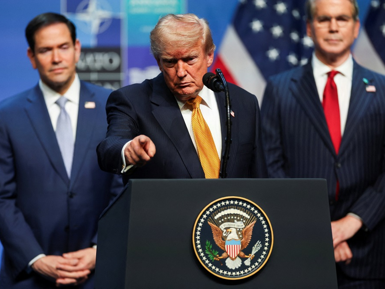 Donald Trump said the unity among the Nato members was "incredible" despite earlier lashing out at them over their response to his war on Iran. Photo: Reuters