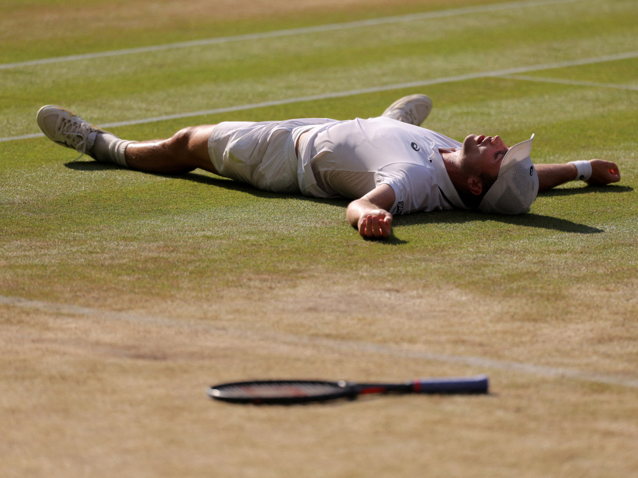 Fery is the first Wimbledon wildcard to reach the men's last four in 25 years. Photo: Reuters