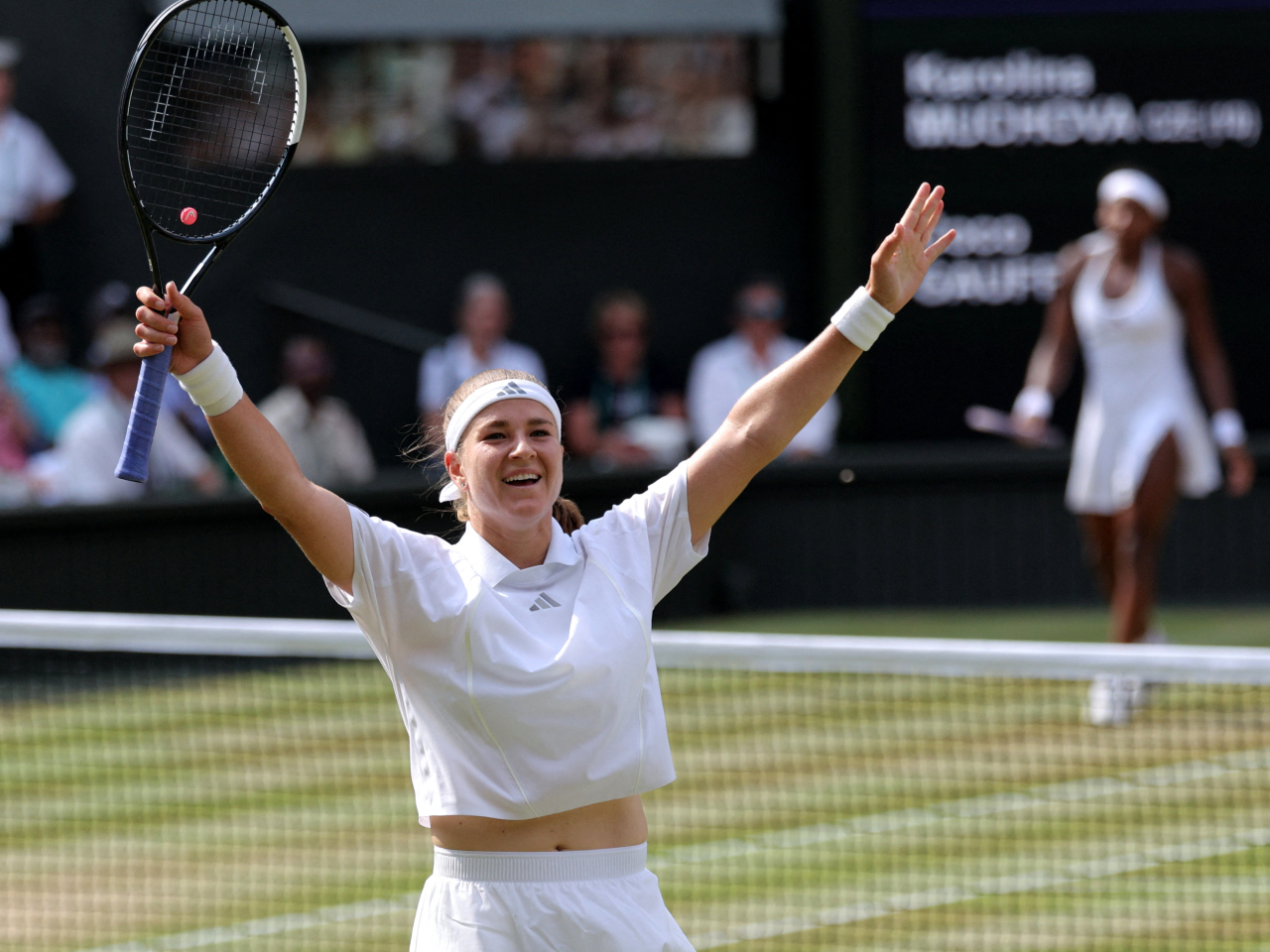Karolina Muchova, seeded 10th, defeated Coco Gauff to pave the way for her maiden final appearance at the All-England Club. Photo: Reuters