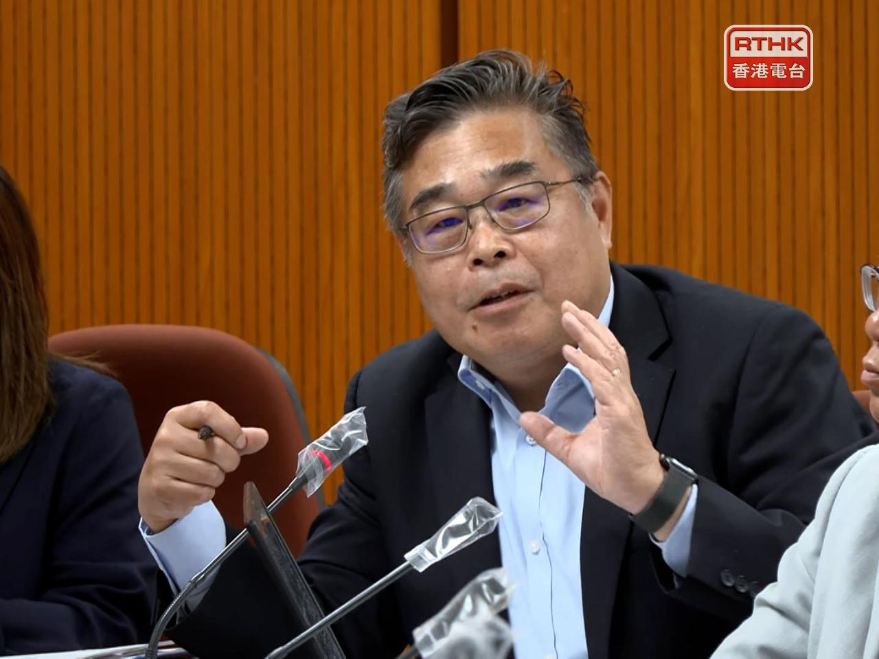 Jones Lai says substantial preparatory work for Pak Shek Kok station has been carried out in the past years. Photo: RTHK