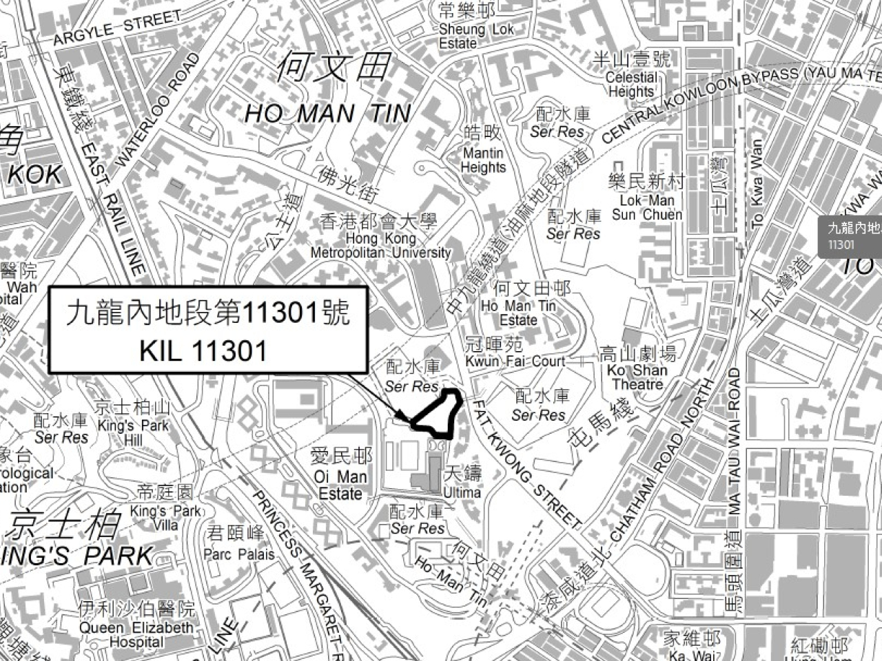 政府今季推出何文田佛光街1幅住宅地，涉及250個單位。（地政總署）