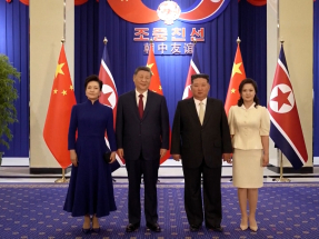 習近平稱高度重視中朝傳統友好　金正恩指朝中合作升華與發展