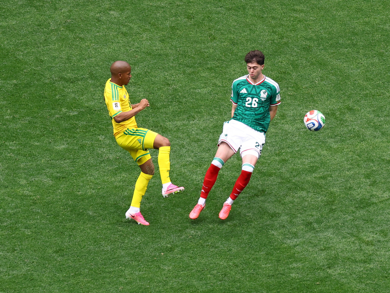 South Africa's Jayden Adams at the FIFA World Cup 2026, in Mexico City. File photo: Reuters
