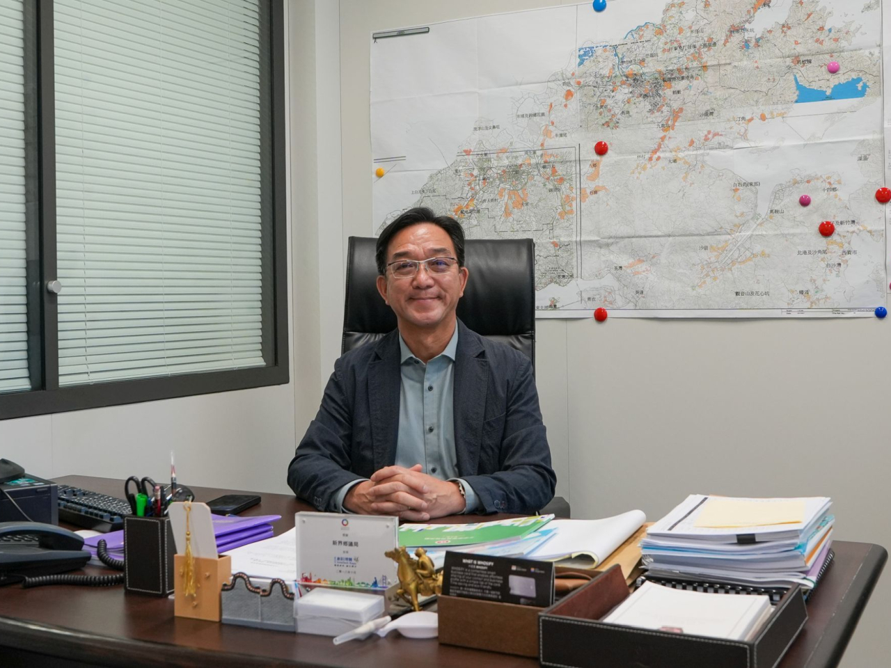 新界鄉議局主席劉業強認為，設立時光步道對傳承和推廣新田文化起到重要作用。(發展局局長隨筆)