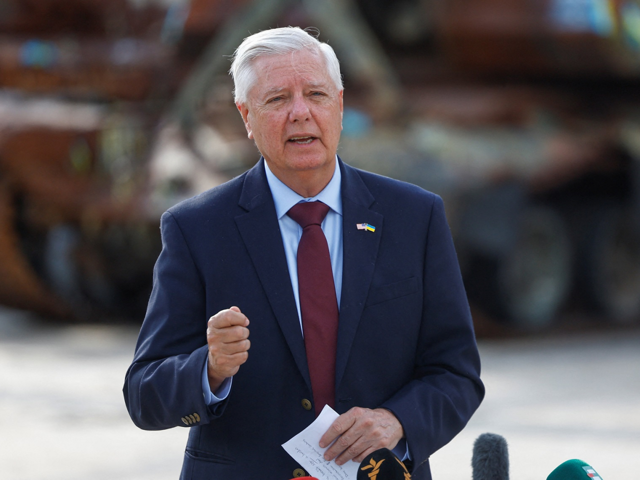 Lindsey Graham supported Donald Trump even though he made disparaging comments about Graham's best friend in the Senate, John McCain. File photo: Reuters