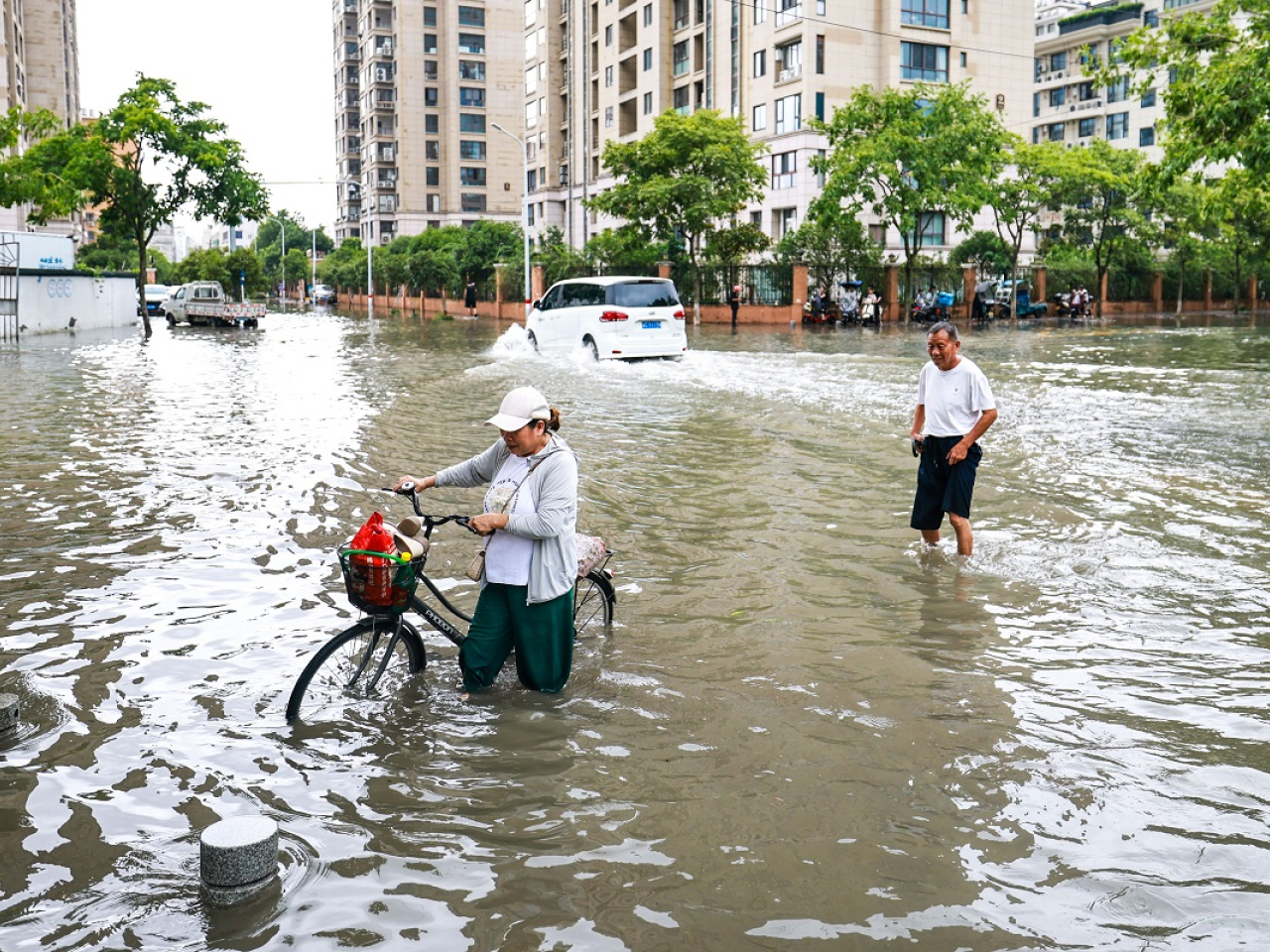 Typhoon Bavi has brought heavy rain to the country's eastern regions. Photo: Xinhua