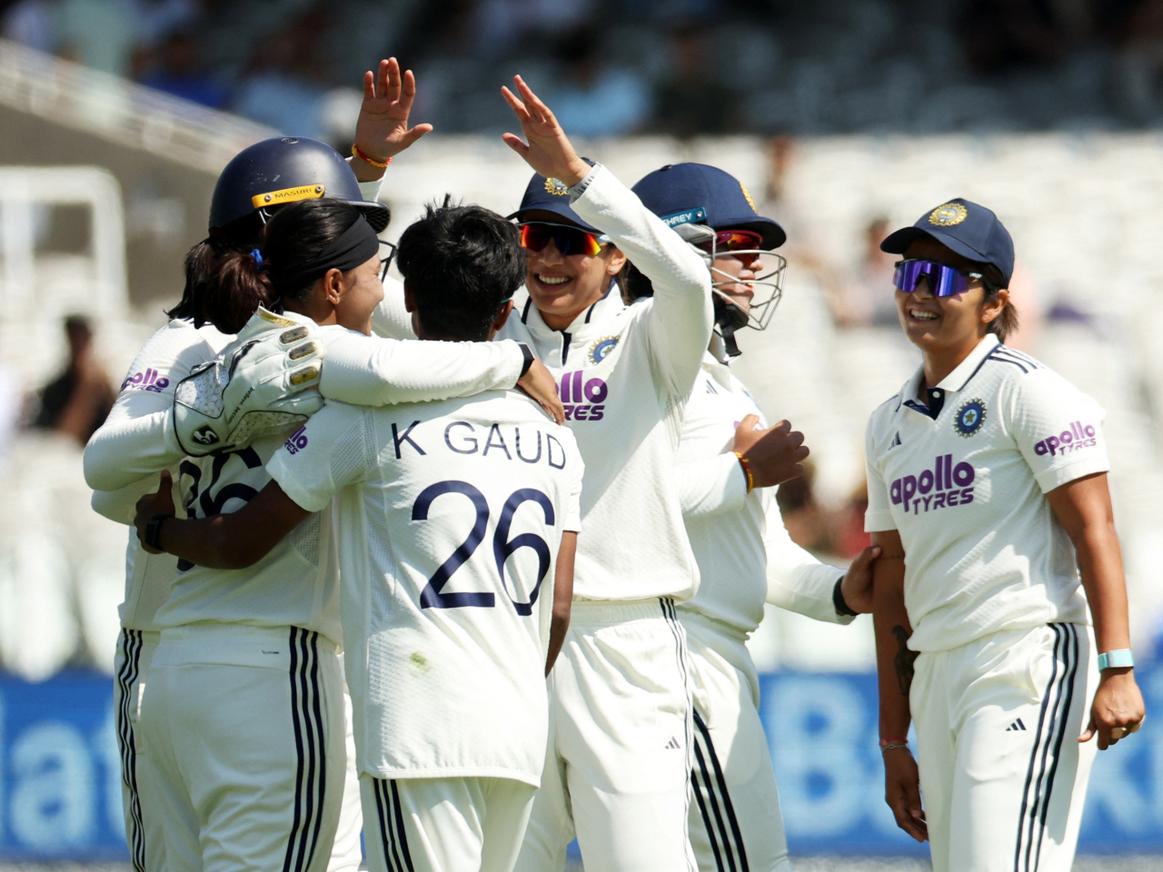 This was the first women's test match in the history of Lord's cricket ground. Photo: Reuters