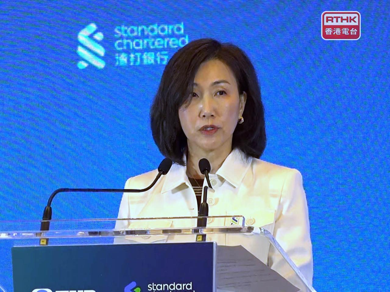 禤惠儀稱去年起舉辦25場升級轉型活動，一半出席客戶為提升出海準備。（郭志強攝）