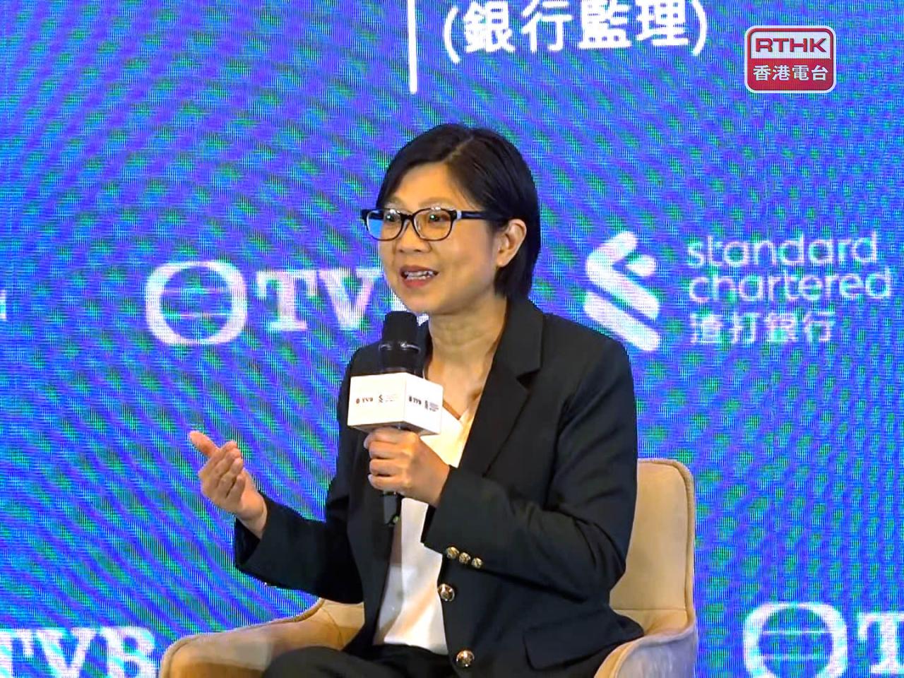朱立翹稱本港銀行資本充足率和流動性都遠高於國際標準。（郭志強攝）