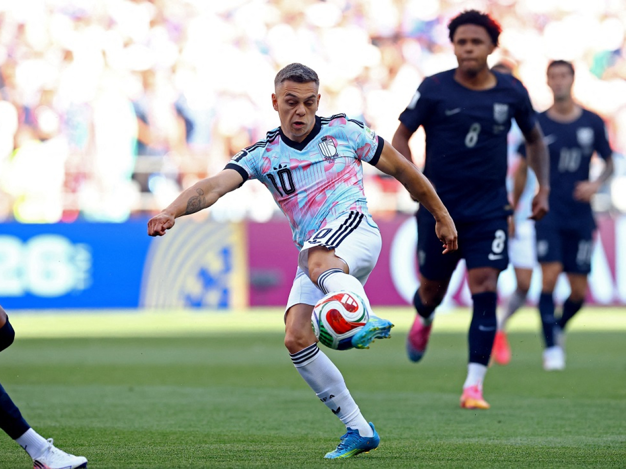 Leandro Trossard scored twice for Belgium during their run to the 2026 World Cup quarter-finals. Photo: Reuters