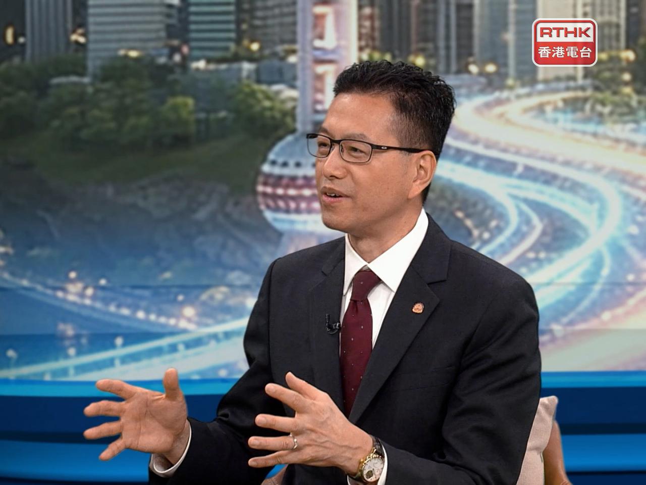 Stanley Ng says the Law on National Development Plans clearly states that Hong Kong should proactively align with national development. Photo: RTHK