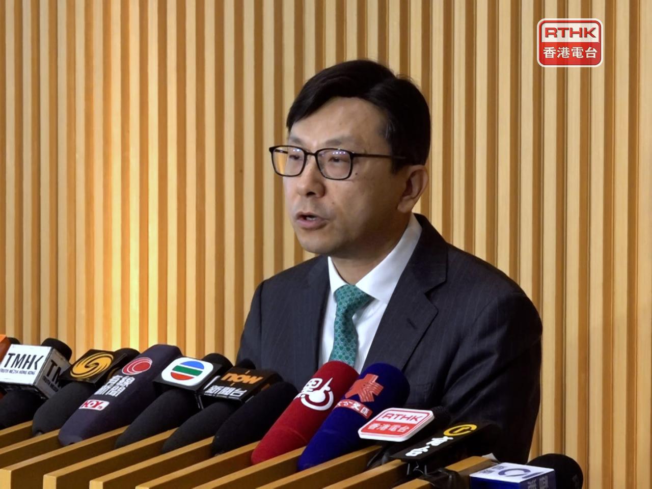 Chris Sun says the authorities will start law enforcement on Friday, and that there won't be a grace period. File photo: RTHK