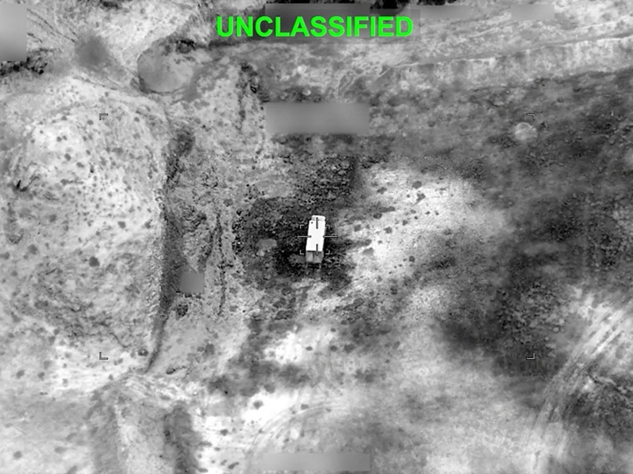 A screengrab from a video obtained from social media shows a view shortly before what US Central Command said was a strike on Iran. Photo: US Central Command via Reuters