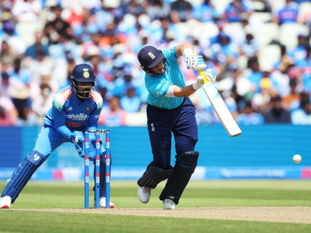 Joe Root's 99 not out led the England revival as they chased down a modest target of 234. Photo: Reuters