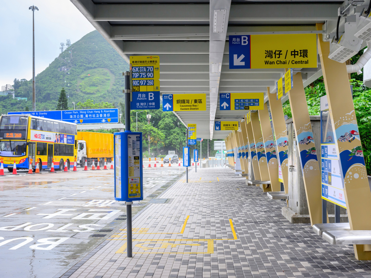 The department says the new interchange will improve bus service efficiency. Photo courtesy of Information Services Department