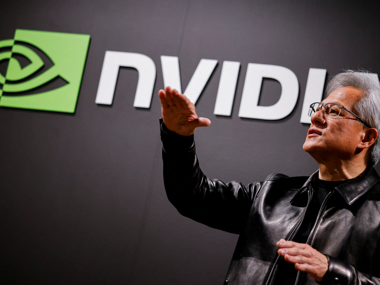 The Nvidia CEO has made leather jackets part of his signature style, wearing one in nearly every public appearance. File photo: Reuters