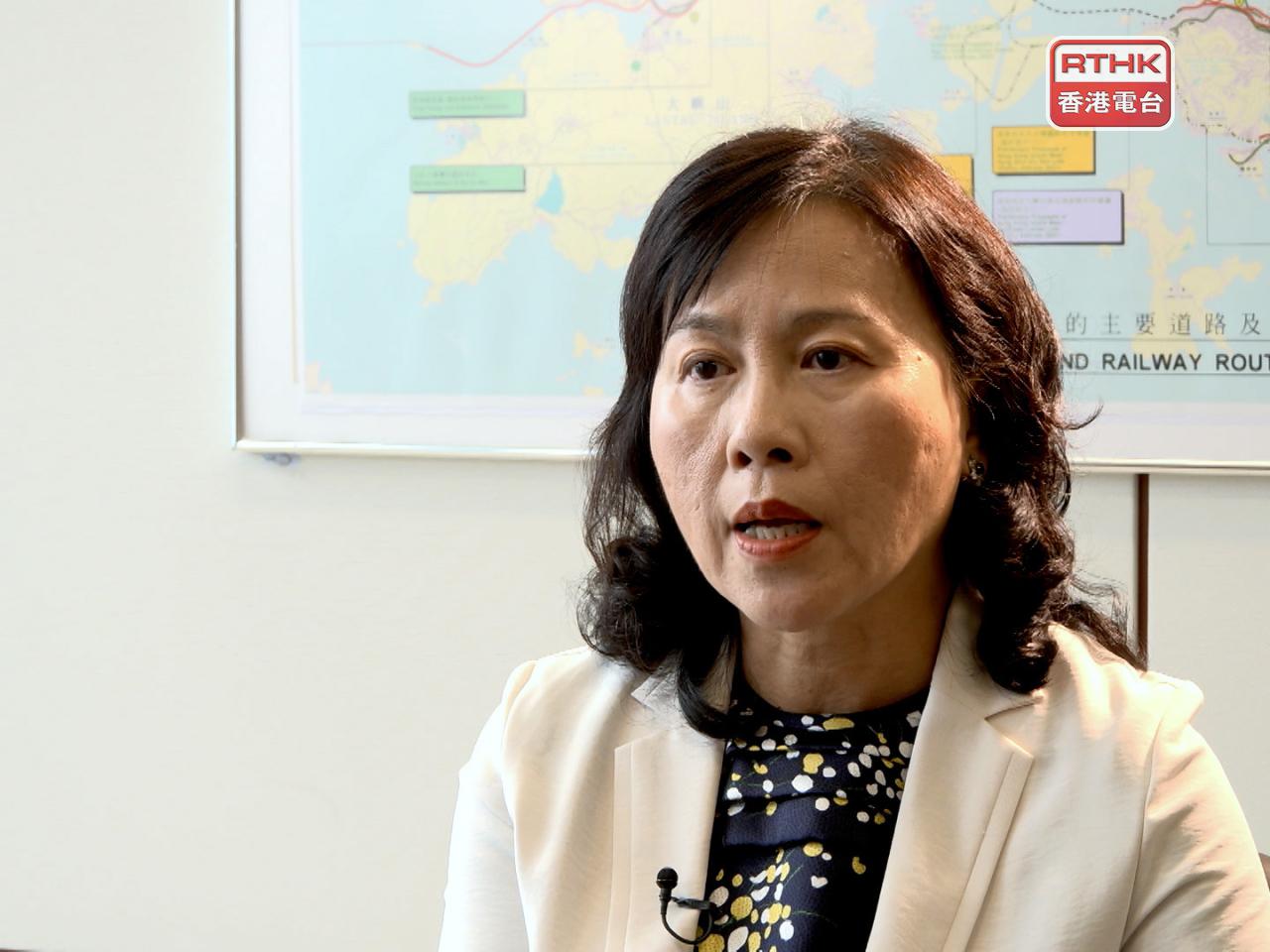 Mable Chan says the legislation permits the use of a lottery system for ride-hailing vehicle permit grants. File photo: RTHK