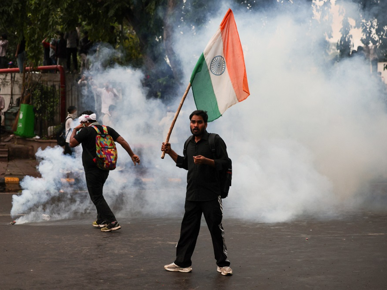 The protesters are angry about an exam paper leak and mass youth unemployment. Photo: Reuters