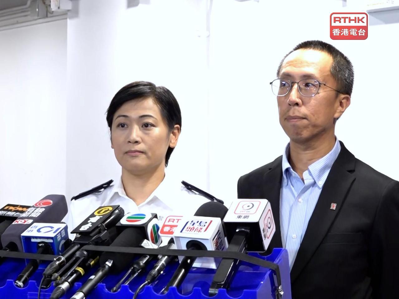警方及衞生署採取聯合行動。（施華駿攝）