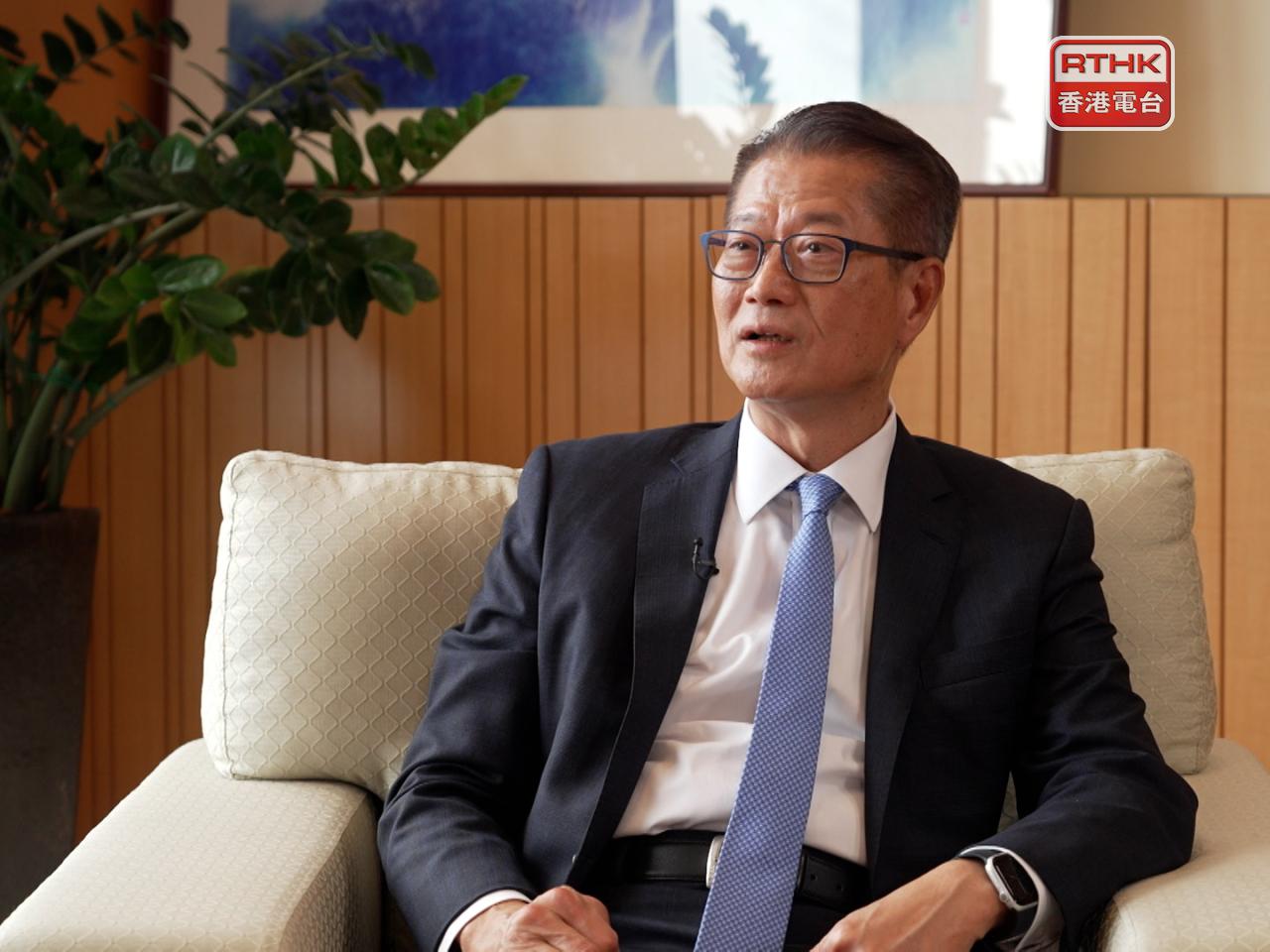 Paul Chan says Hong Kong can help mainland technical standards go global. Photo: RTHK