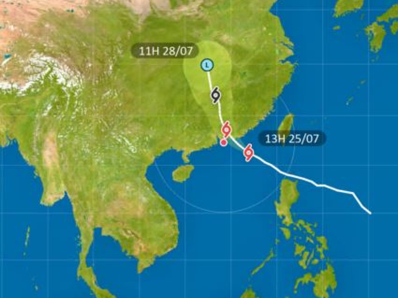 The Observatory said winds over parts of Hong Kong are expected to reach gale force. Image courtesy of Observatory