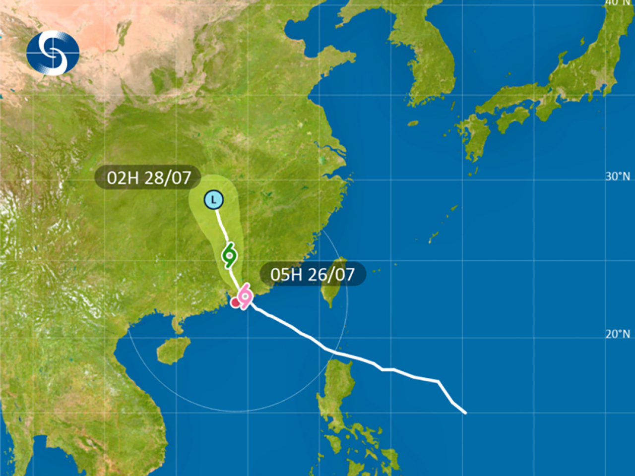 天文台早上7時10分改發八號烈風或暴風信號