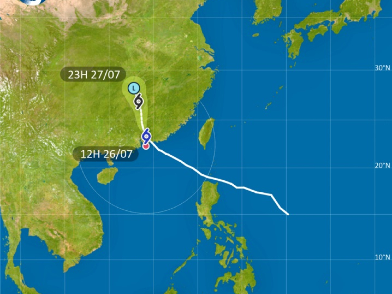 The Observatory said that gale-force south-westerly winds are still affecting parts of the territory, but will gradually subside as Noul moves away. Graphic courtesy of the Hong Kong Observatory