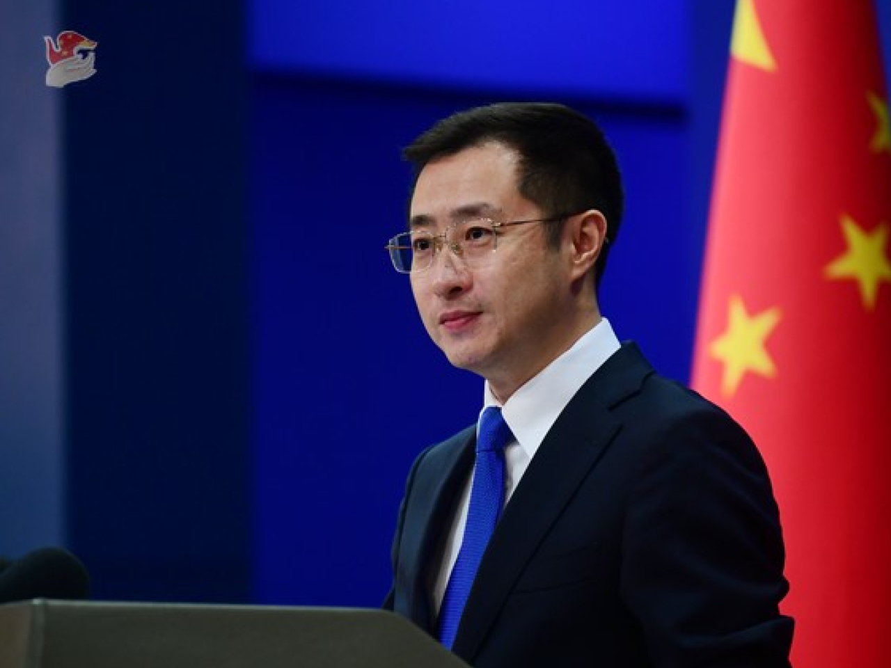 林劍說，中方在越方船隻遇險後，第一時間展開了救援，越方對此表示感謝。（外交部）