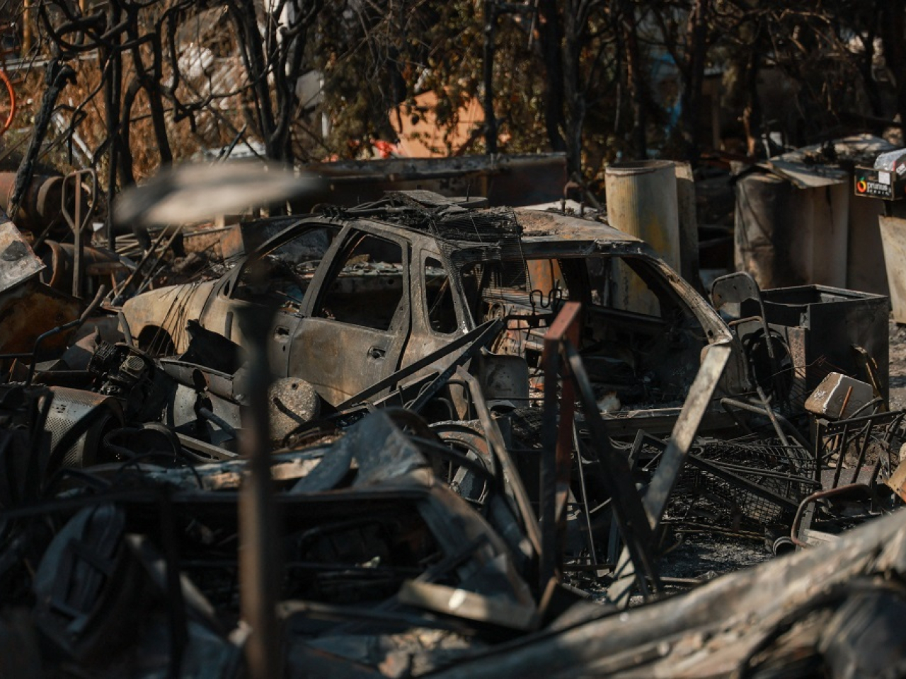 The mayor of Pelayos de la Presa, 65 kilometres west of Madrid, described the scene as "a war zone." Photo: Reuters