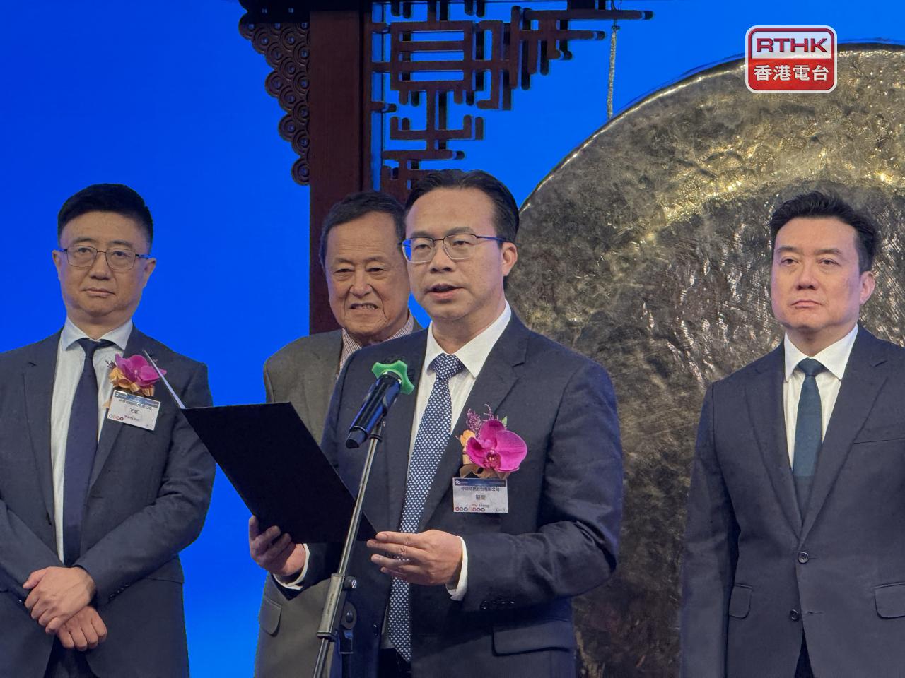 劉聖稱致力持續創新和推動技術進步，為全球客戶提供領先光互聯解決方案。（任浩鋒攝）