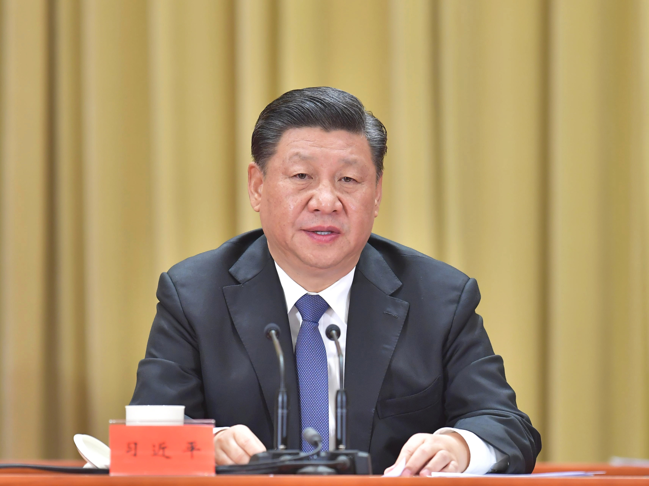 習近平主持座談會並發表重要講話。（新華社資料圖片）