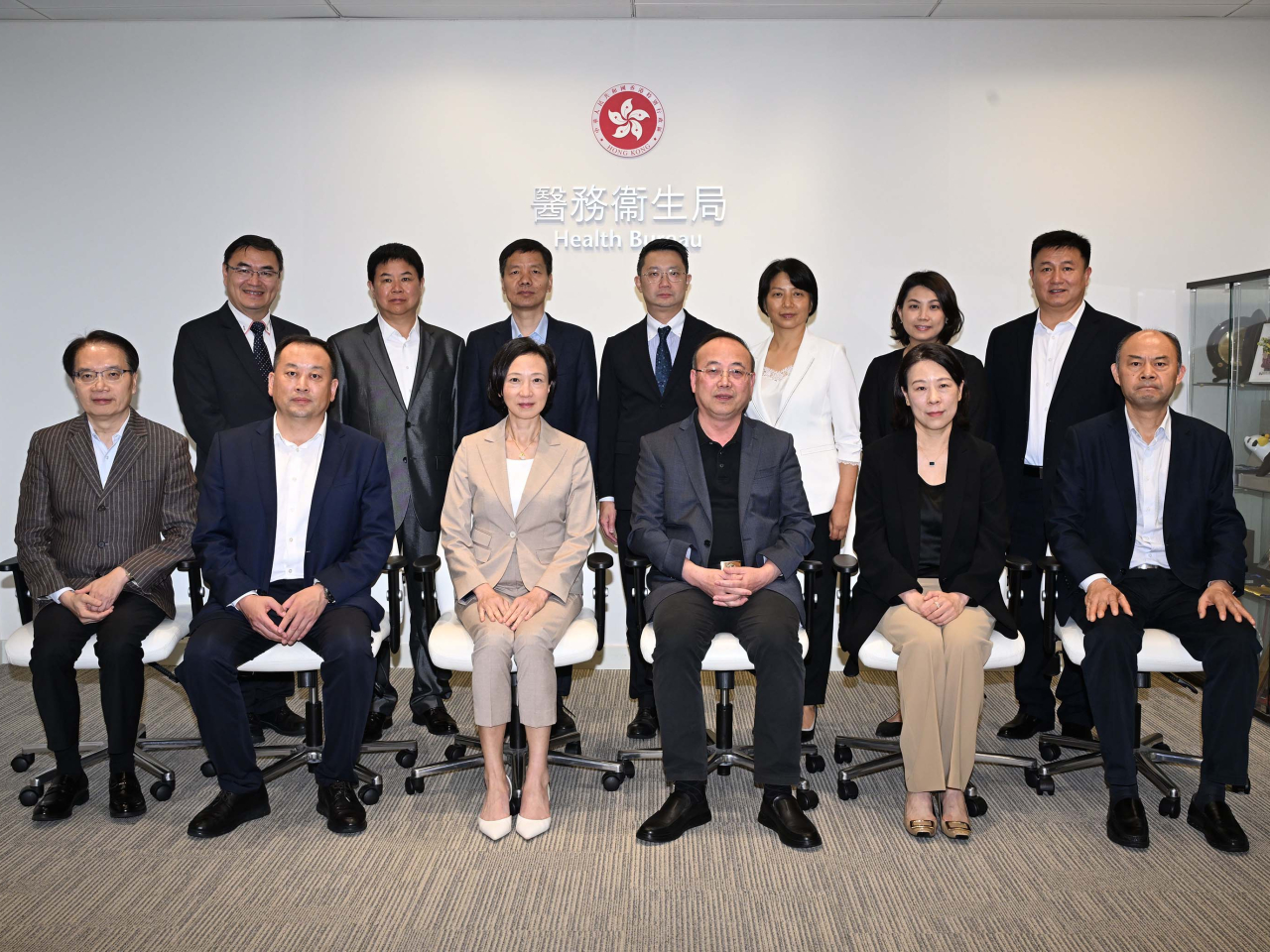 范婉雯與安徽省政協副主席張祥安及其率領的代表團會面。（政府新聞處）