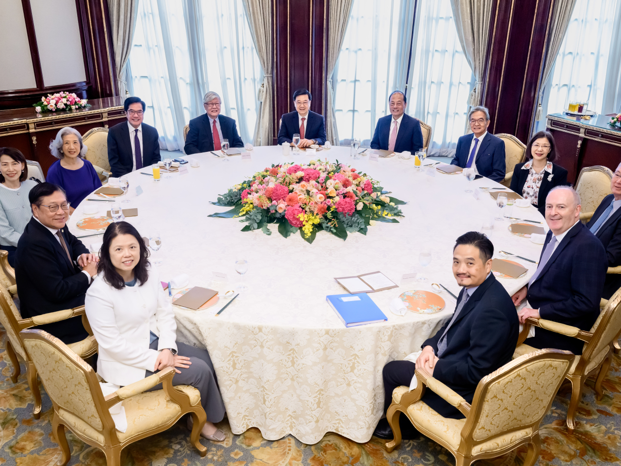 The chief executive says CECA members are confident that Hong Kong will continue to give full play to its roles as a 'super value-adder' and a 'super connector'. Photo: Information Services Department
