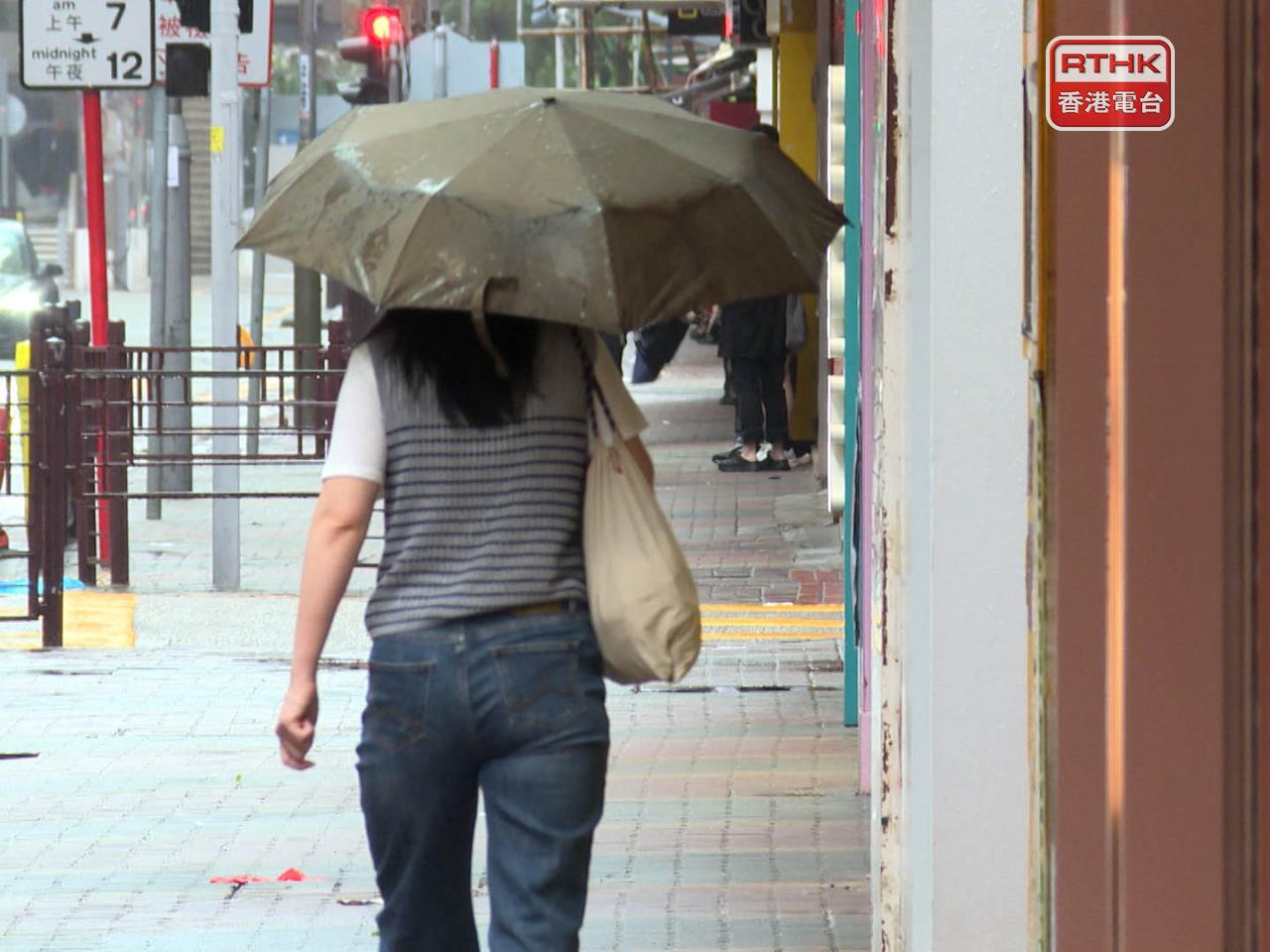 天文台預料未來兩三小時本港部分地區雨勢較大（港台圖片）