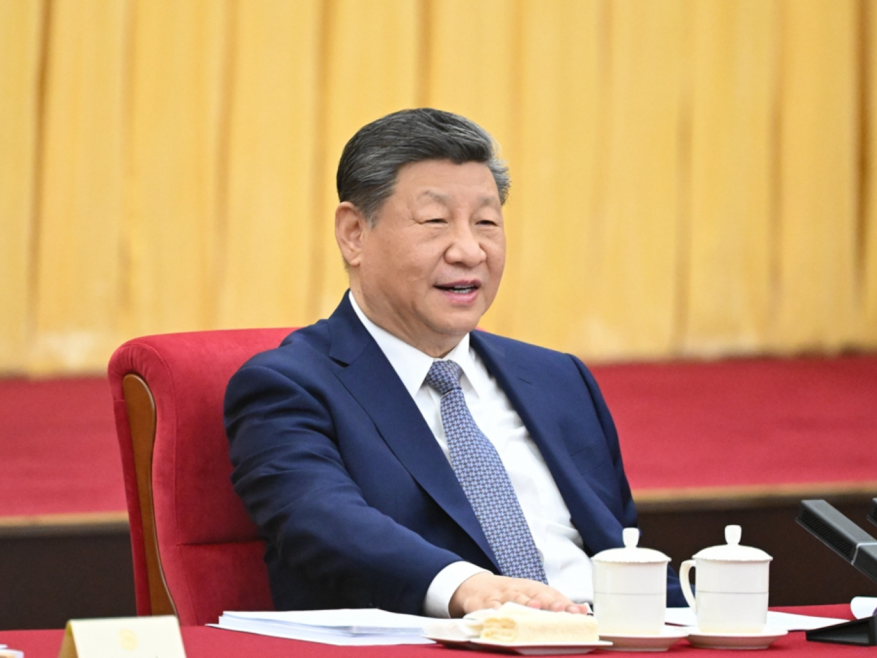 習近平昨日主持中共中央政治局集體學習。（新華社資料圖片）