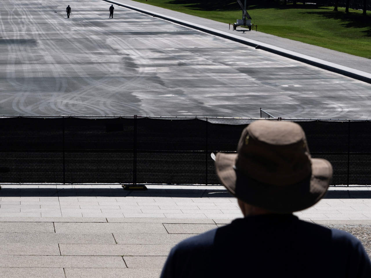 The Trump administration provided regular updates of planned upgrades to the Reflecting Pool. File photo: Reuters