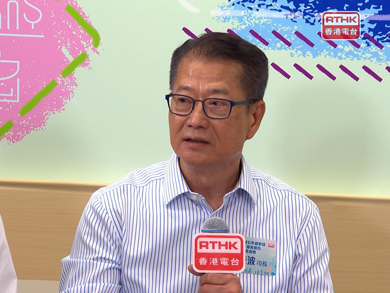 Paul Chan says exports will continue to perform well in the second half of the year, driving local consumption. Photo: RTHK