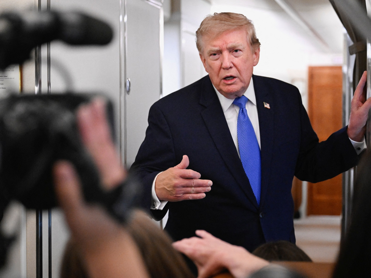 US President Donald Trump said negotiations with Iran will begin on Monday afternoon. Photo: Reuters